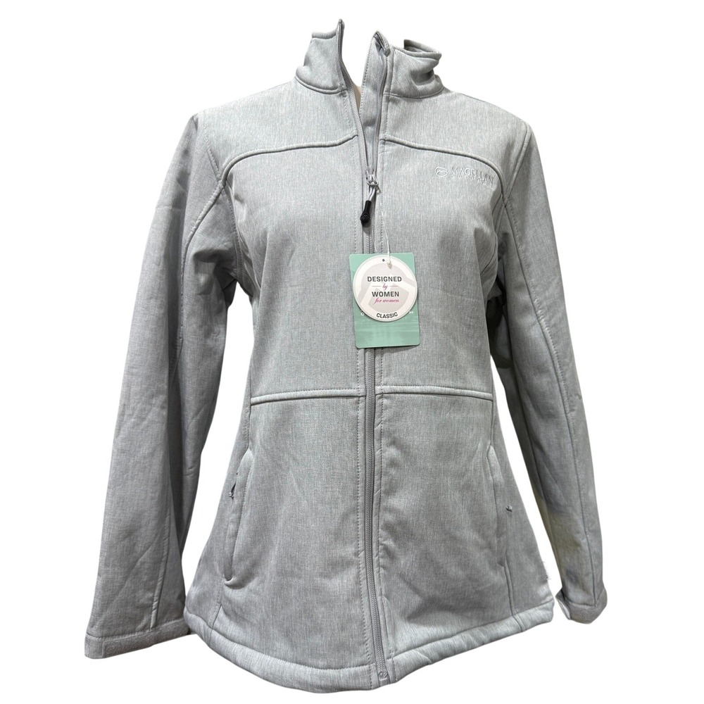Magellan Outdoors Womens Hickory Canyon Jacket Monument Heather Grey Large NWT